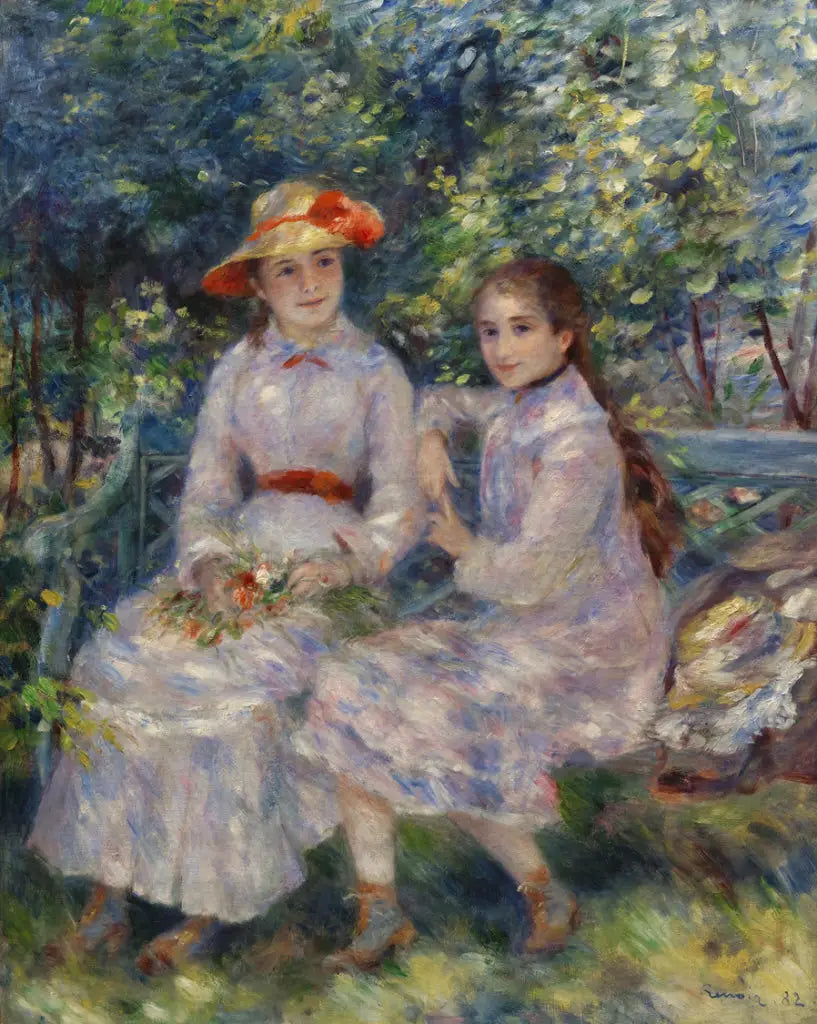 Les Filles de Durand-Ruel - Pierre-Auguste Renoir image 1 reproduction d’œuvre d’art à l’huile