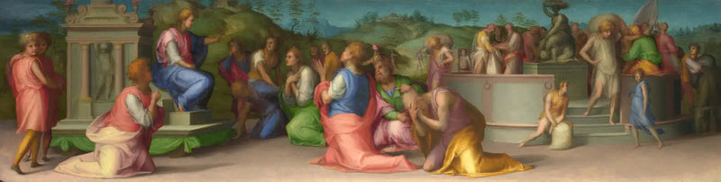 พี่น้องของโจเซฟขอความช่วยเหลือ - Pontormo