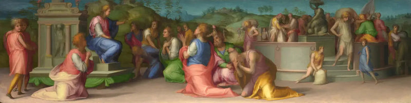 พี่น้องของโจเซฟขอความช่วยเหลือ - Pontormo