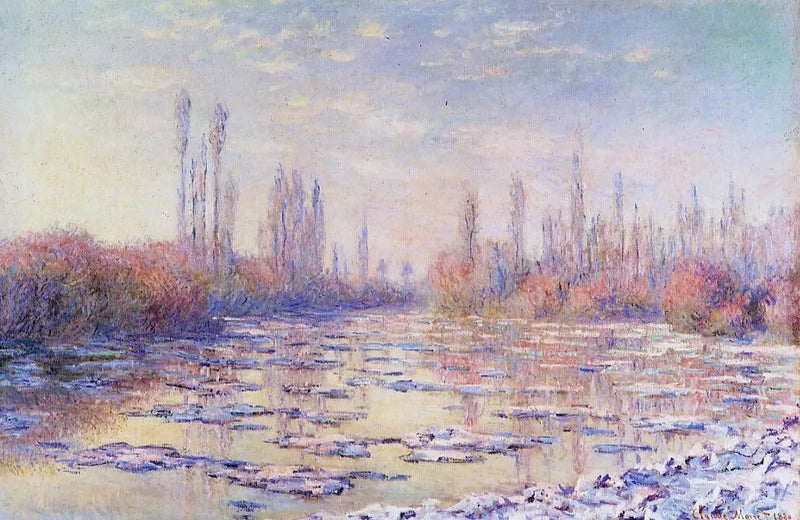ก้อนน้ำแข็ง - Claude Monet