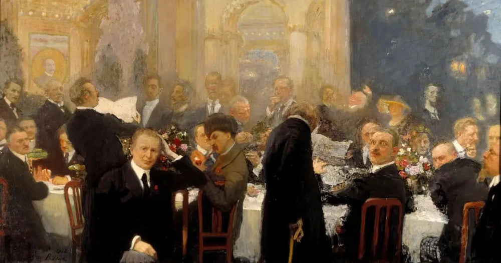 Les grands hommes de Finlande - Ilya Repin image 1 reproduction de peinture à l’huile