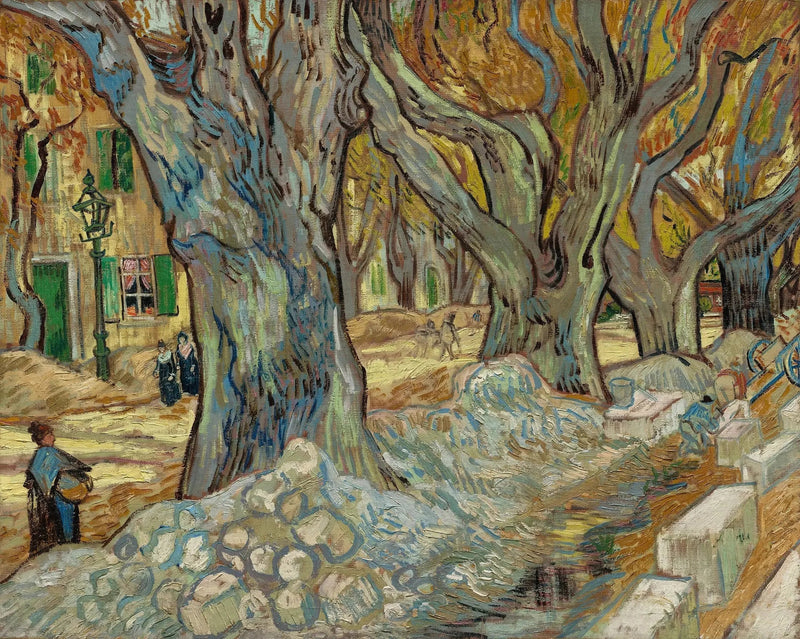 ต้นแพลตานัสใหญ่ (คนงานถนนที่แซงต์-เรมี) - Vincent van Gogh