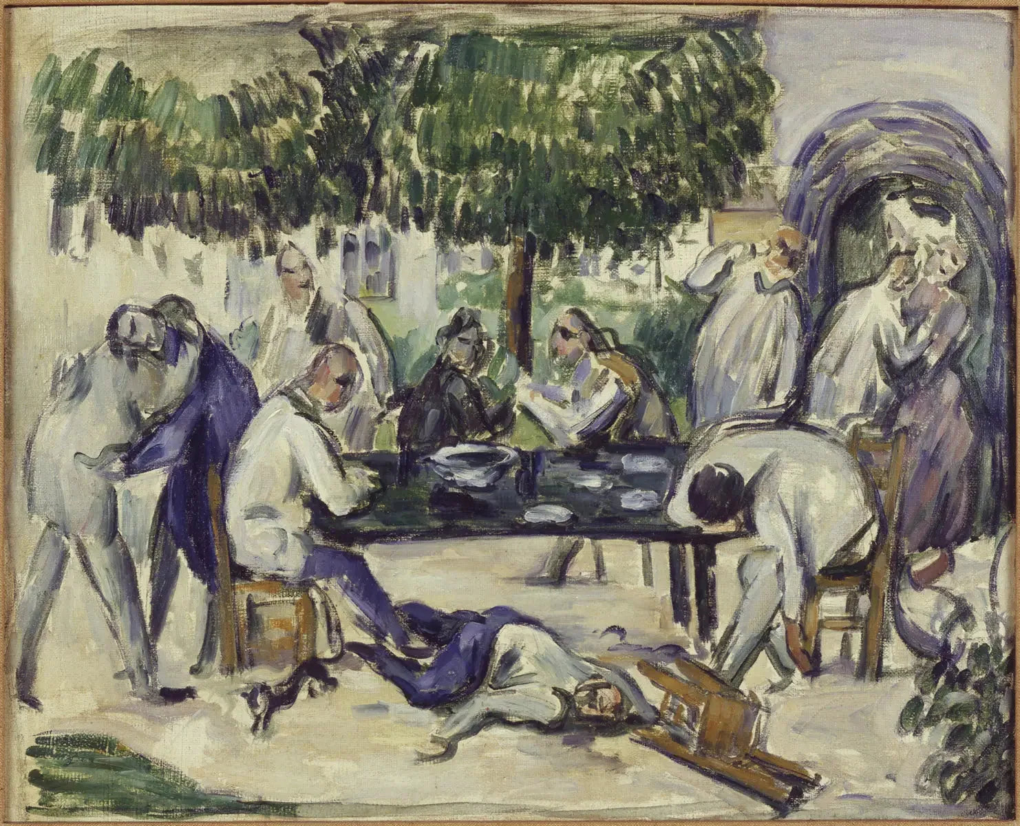 Les Ivrognes - Paul Cézanne image 1 reproduction artisanale de tableau