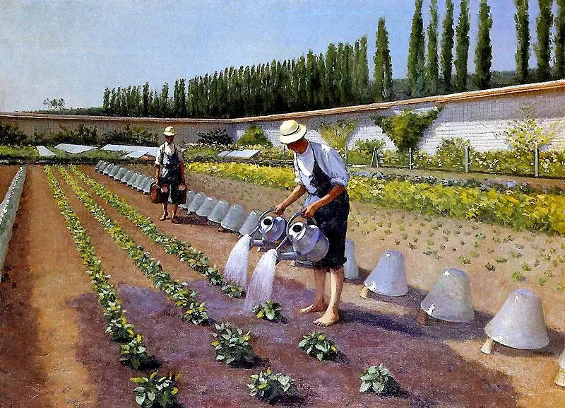 Les jardiniers - Gustave Caillebotte image 1 reproduction d’œuvre d’art à l’huile