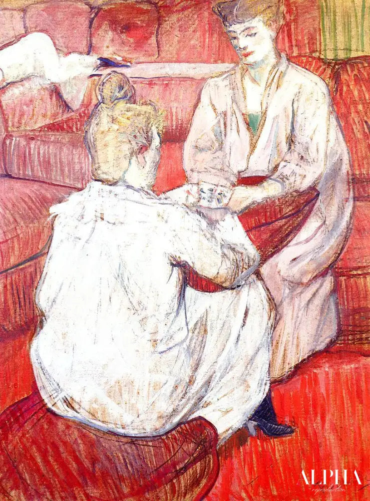 Les joueurs de cartes - Toulouse Lautrec - Reproductions de tableaux et peintures haut de gamme