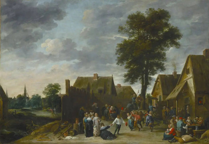งานเทศกาลที่โรงแรม Auberge de la Demi-Lune - David Teniers le Jeune