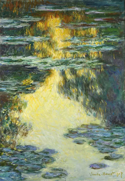 Reproduction du tableau « Les lilies d'eau - Claude Monet » par Alpha Reproduction en peinture à l’huile