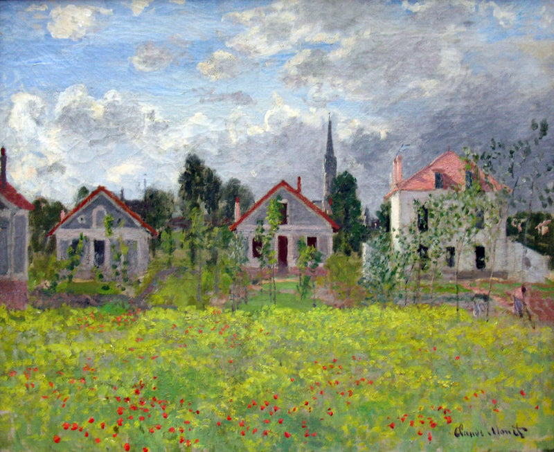 บ้านในอาร์ฌองเตย - Claude Monet