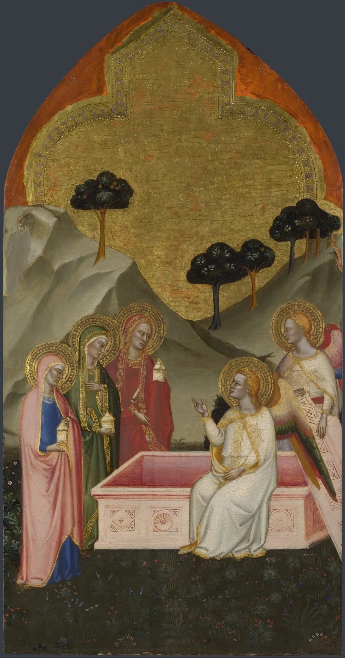 Les Maries au Sépulcre - Jacopo di Cione image 1 reproduction artisanale de tableau