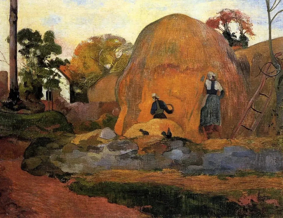 Les Meules jaunes - Paul Gauguin image 1 reproduction d’œuvre d’art à l’huile