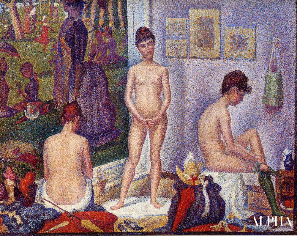 Les modèles - Georges Seurat - Reproductions de tableaux et peintures haut de gamme