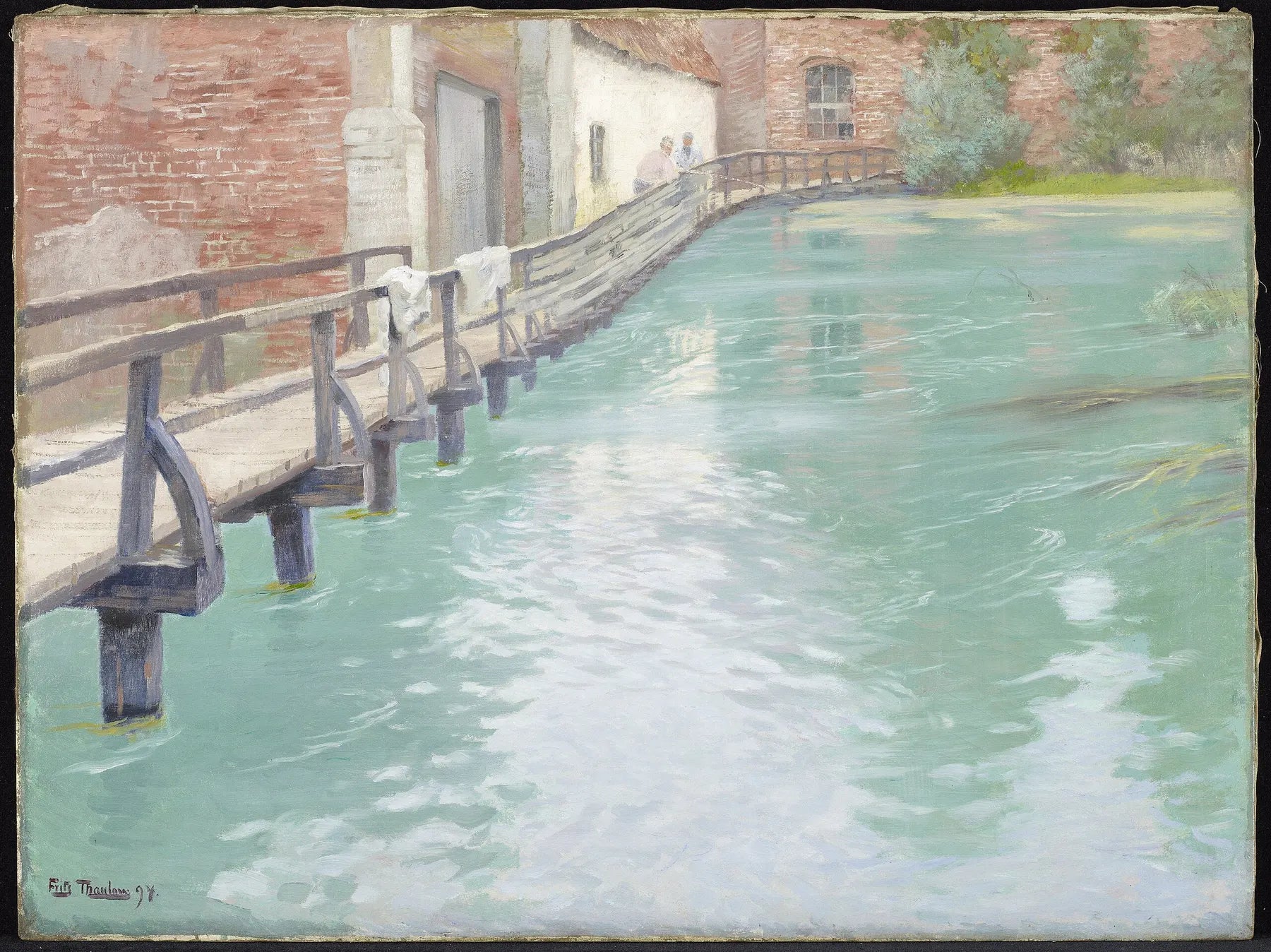 Les Moulins de Montreuil-sur-Mer, Normandie - Frits Thaulow image 1 reproduction réalisée par Alpha Reproduction