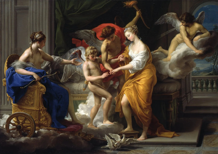 งานแต่งงานของเพซิเฟและคิวปิด - Pompeo Batoni