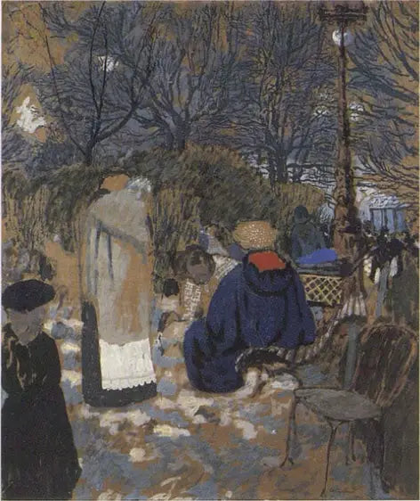 นางเลี้ยงเด็กที่สแควร์เดอบาตินยอล - Édouard Vuillard