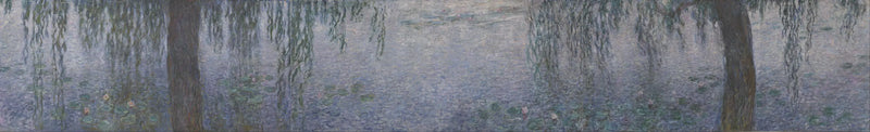ดอกบัว - เช้าแจ่มใสกับต้นหลิว - Claude Monet
