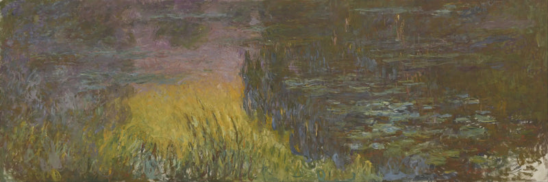 ดอกบัว : พระอาทิตย์ตก - Claude Monet