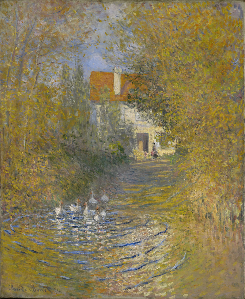 ห่านในลําธาร W347 - Claude Monet