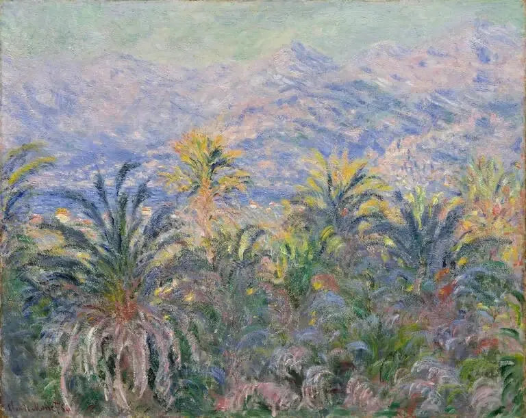 ต้นปาล์มที่บอร์ดิแยรา - Claude Monet