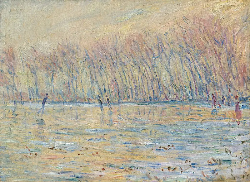 นักสเก็ตน้ำแข็งที่จิเวอร์นี - Claude Monet