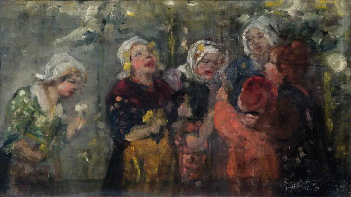 Les paysannes qui rient - Pierre-Auguste Renoir image 1 tableau peint à l’huile sur toile