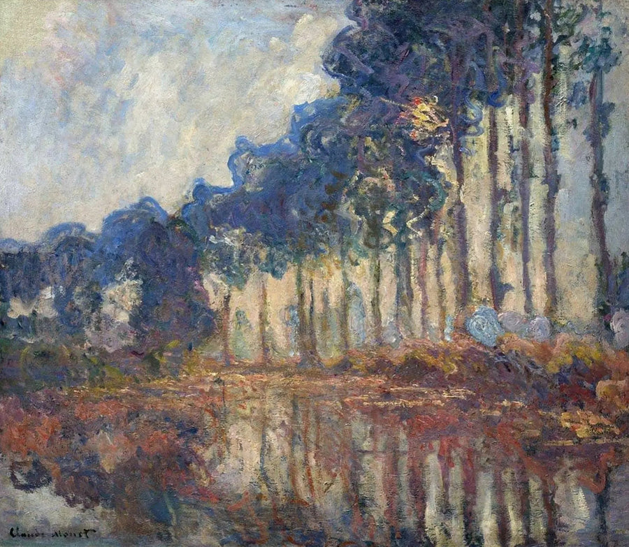 ต้นป็อปลาร์, ฤดูใบไม้ร่วง - Claude Monet