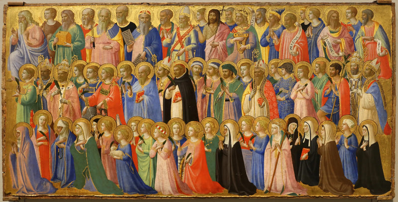 ผู้บุกเบิกของพระคริสต์พร้อมกับนักบุญและนักบุญนักบุญ - Fra Angelico