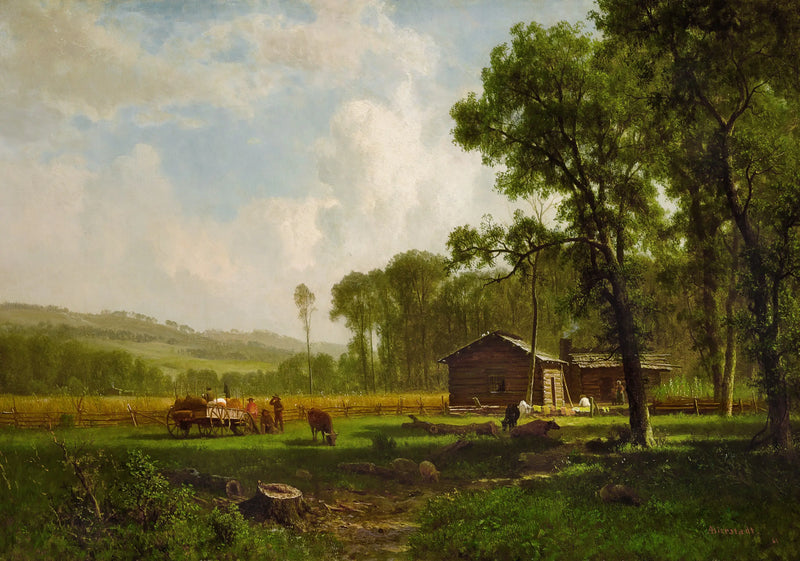 ผู้ตั้งถิ่นฐานคนแรก - Albert Bierstadt