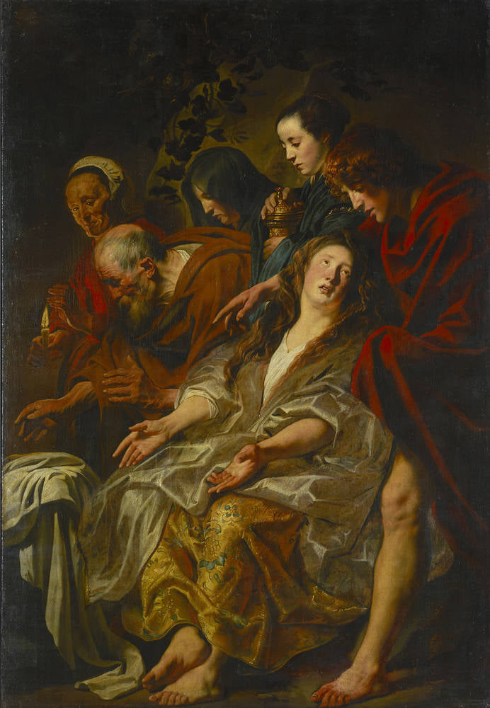 Les proches du Christ au tombeau - Jacob Jordaens