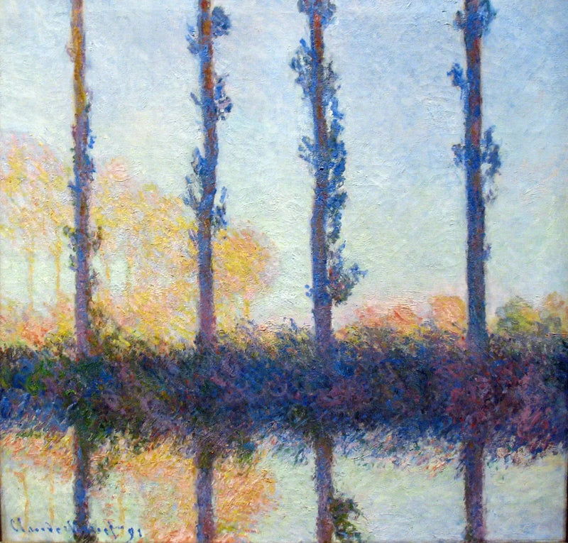 ต้นไม้สี่ต้น - Claude Monet