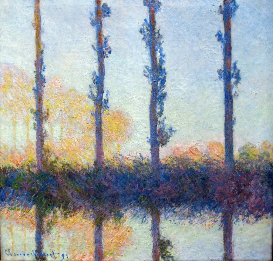 ต้นไม้สี่ต้น - Claude Monet