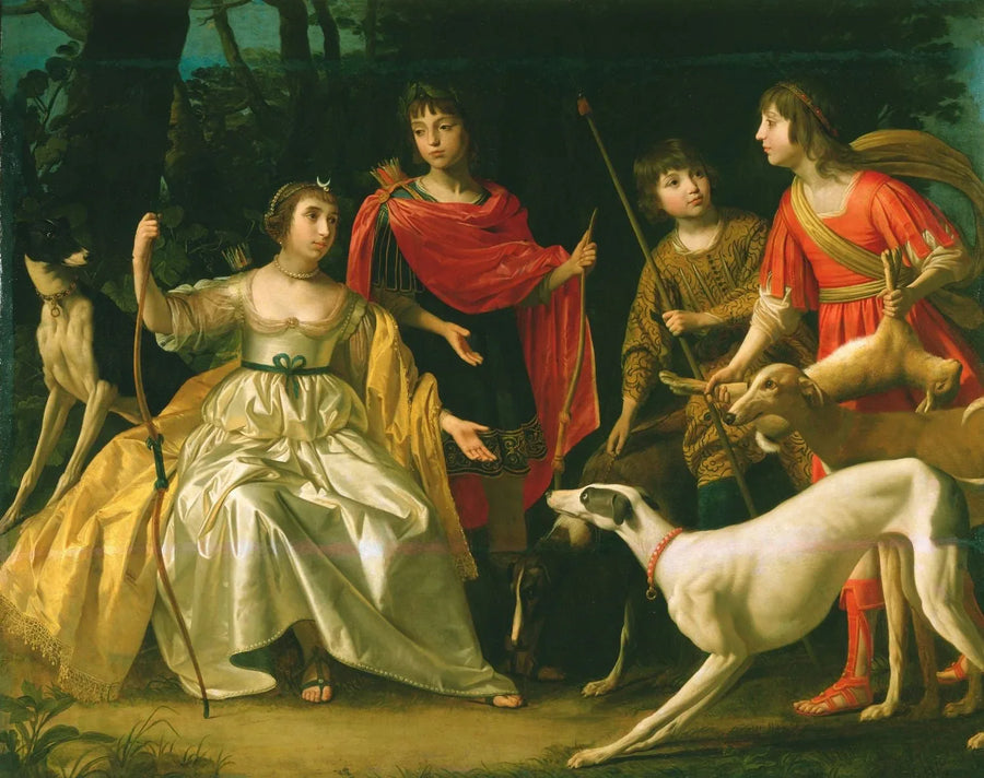 สี่เด็กคนโตของพระมหากษัตริย์และพระราชินีแห่งโบฮีเมีย - Gerrit van Honthorst