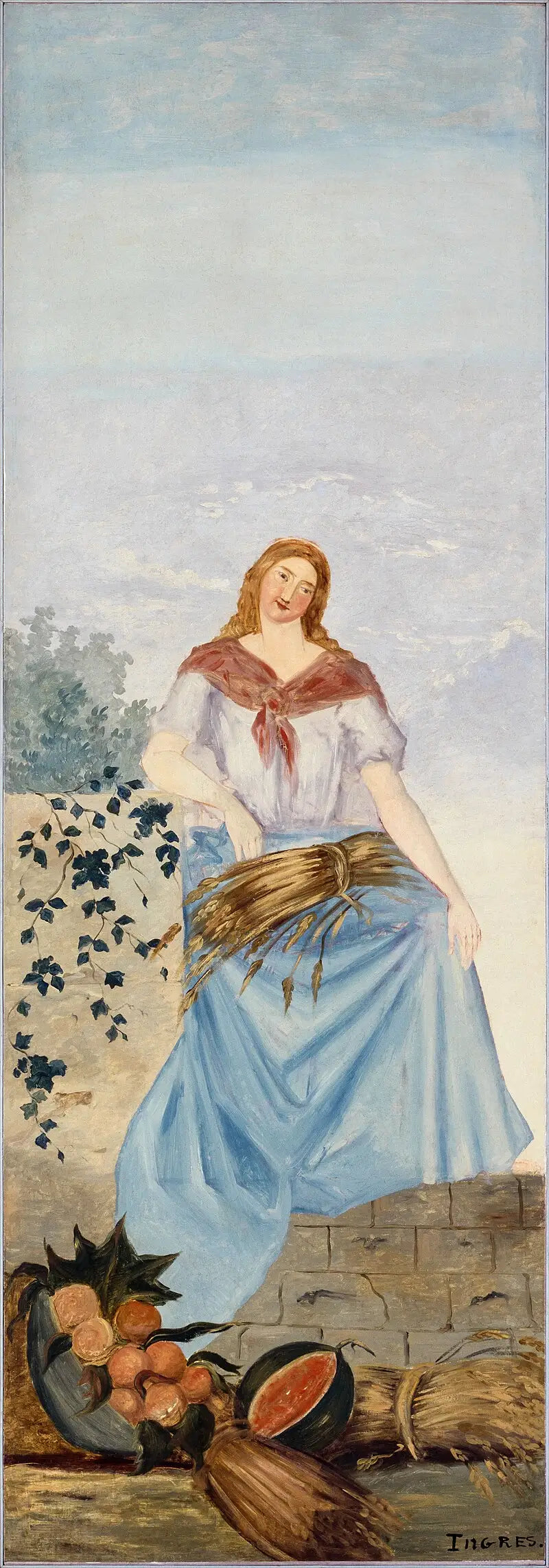 Reproduction du tableau « Les Quatre Saisons: L'Été - Paul Cézanne » par Alpha Reproduction en peinture à l’huile