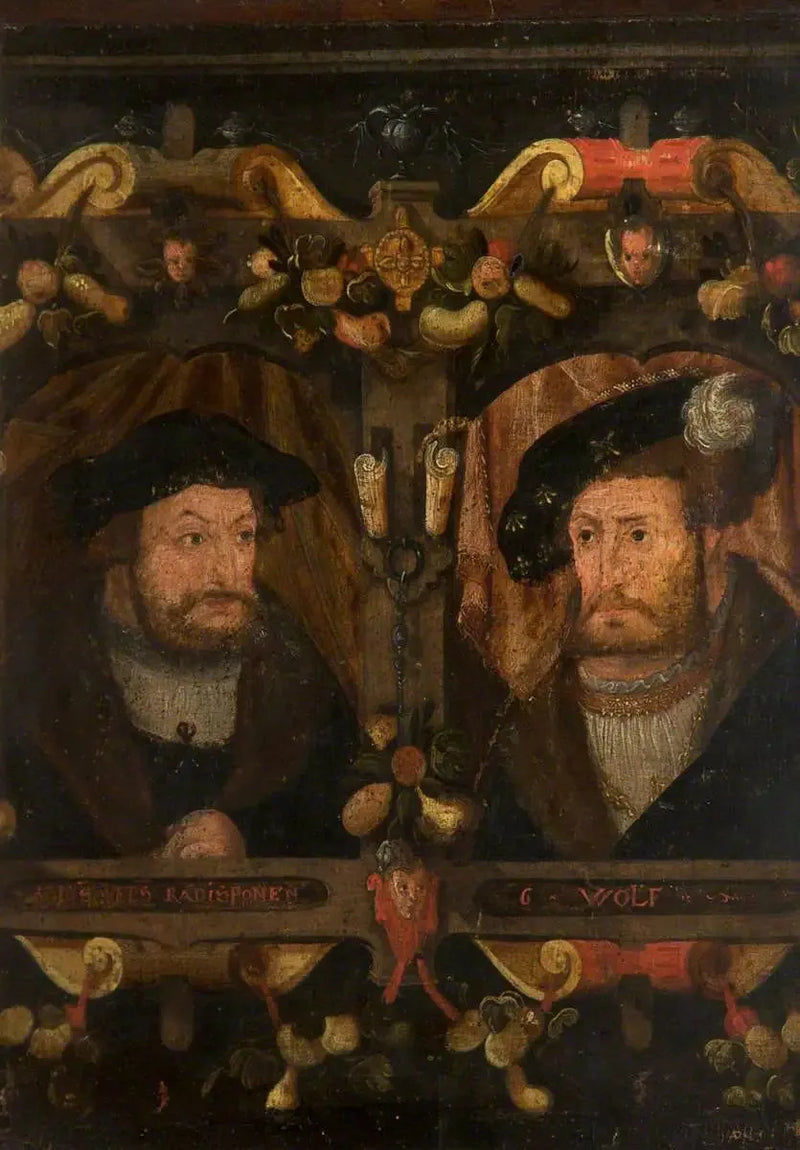ผู้ปฏิรูป Radisponen และ G. Wolf (Frédéric « le Sage », 1463-1525, และ Jean Ier, « le Constant », 1468-1532) - Lucas Cranach the Elder