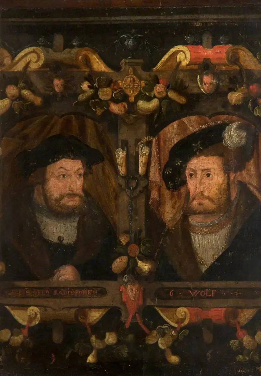 ผู้ปฏิรูป Radisponen และ G. Wolf (Frédéric « le Sage », 1463-1525, และ Jean Ier, « le Constant », 1468-1532) - Lucas Cranach the Elder