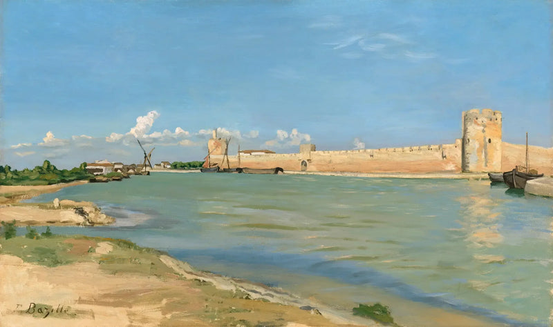 กำแพงเมือง Aigues-Mortes - Frédéric Bazille