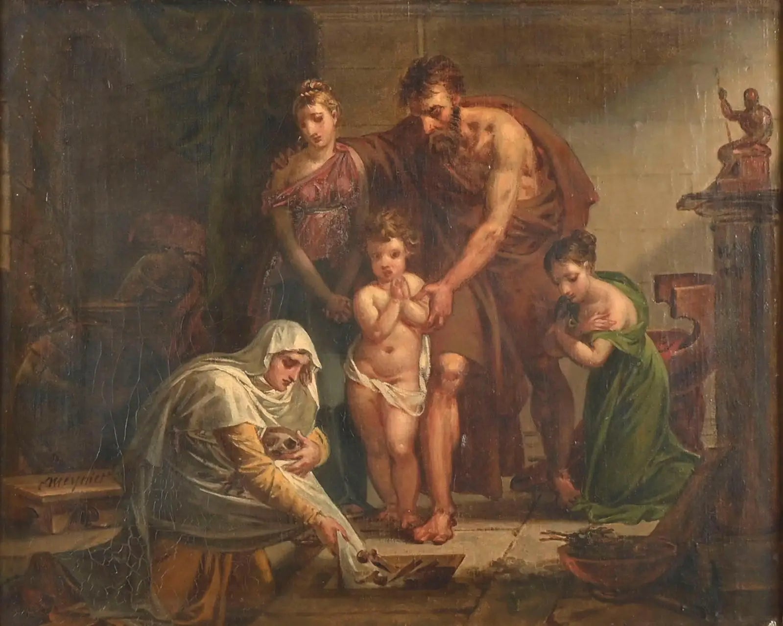 Les Restes de Phocion - Charles Meynier image 1 copie peinte à la main à l’huile