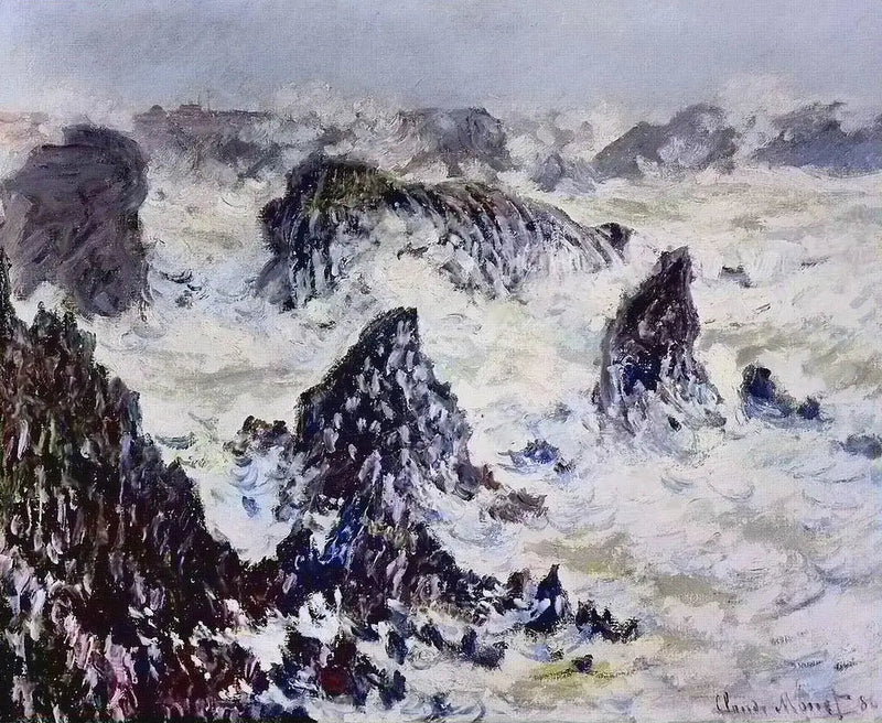 โขดหินของเบลล์-อีล - Claude Monet