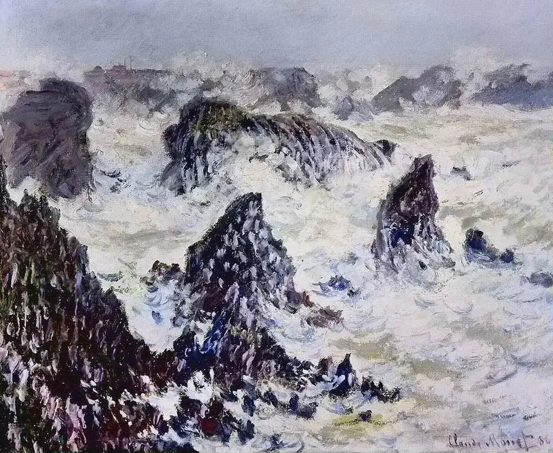 โขดหินของเบลล์-อีล - Claude Monet