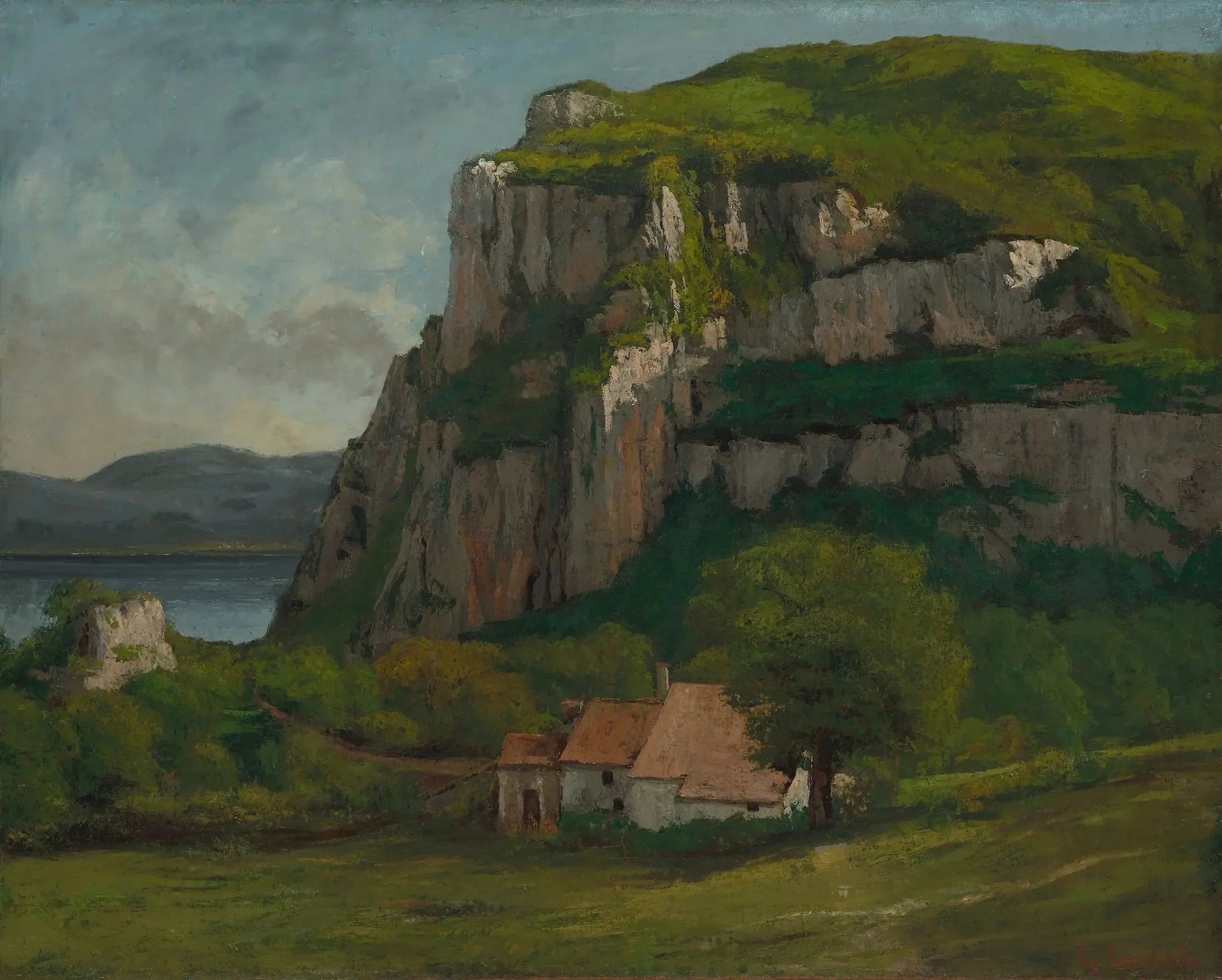 Les Roches de Hautepierre - Gustave Courbet image 1 tableau peint à l’huile sur toile