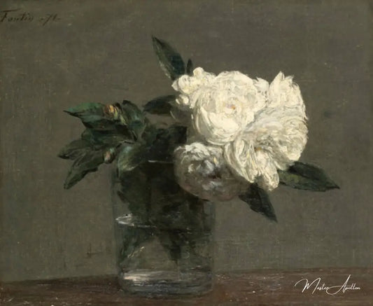 Les roses - Henri Fantin-Latour - Reproductions de tableaux et peintures haut de gamme