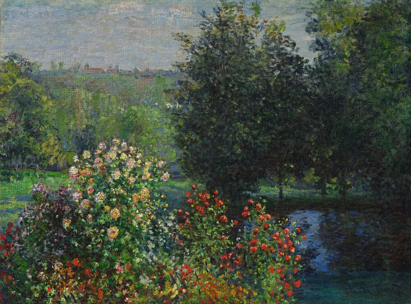 ต้นกุหลาบในสวนมงต์เฌอรอง - Claude Monet