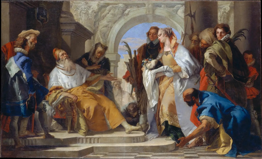 ออริจินัลเทวทูตประจำครอบครัว Crotta - Giovanni Battista Tiepolo