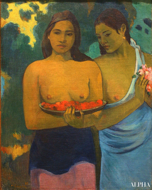 Les seins aux fleurs rouges - Paul Gauguin - Reproductions de tableaux et peintures haut de gamme