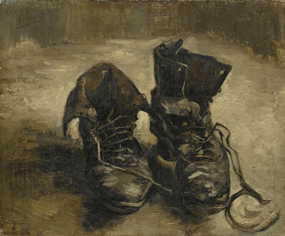 Reproduction du tableau « Les Souliers - Vincent van Gogh » par Alpha Reproduction en peinture à l’huile
