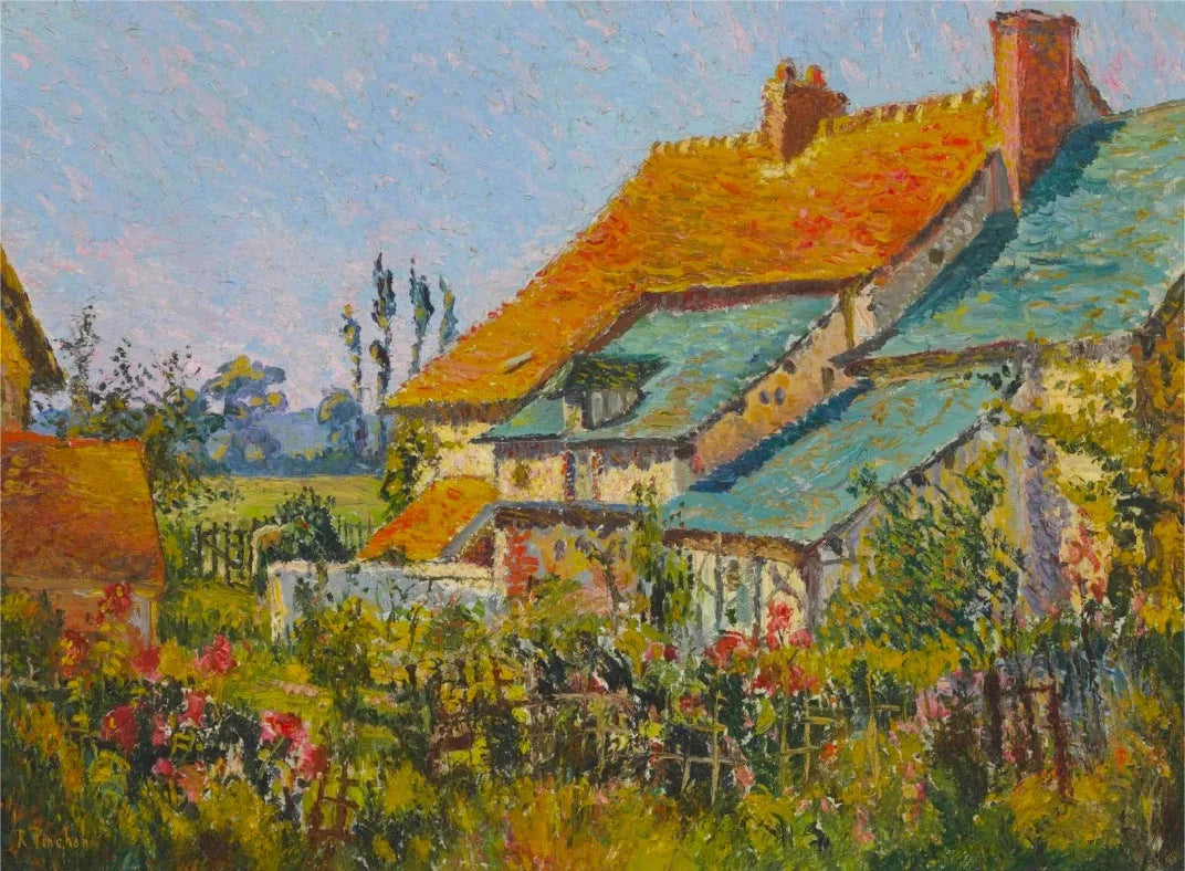 Les toits rouges - Robert Antoine Pinchon image 1 tableau peint à l’huile sur toile