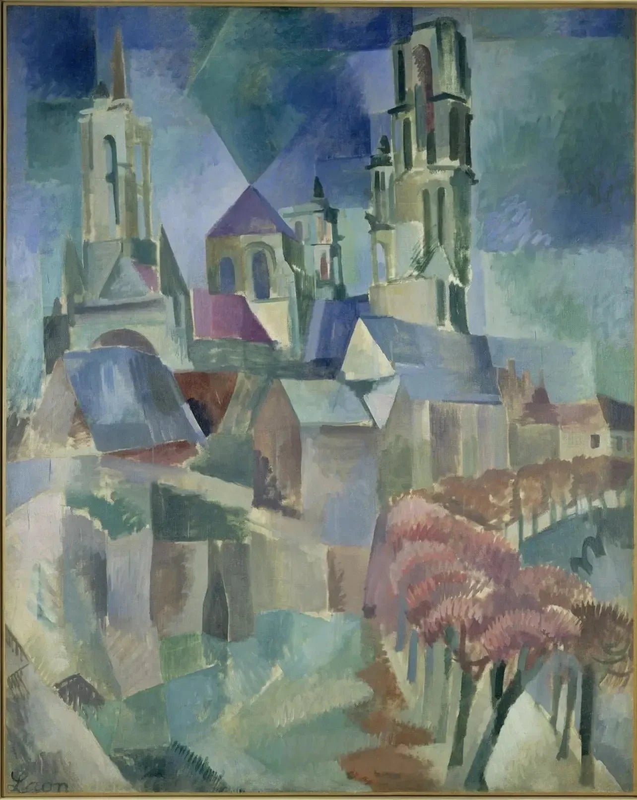 Les Tours de Laon - Robert Delaunay image 1 copie peinte à la main à l’huile