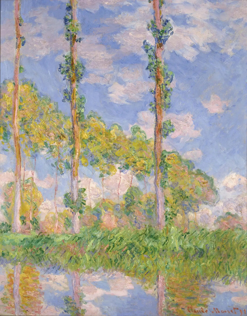 ต้นไม้สามต้น, ฤดูร้อน - Claude Monet