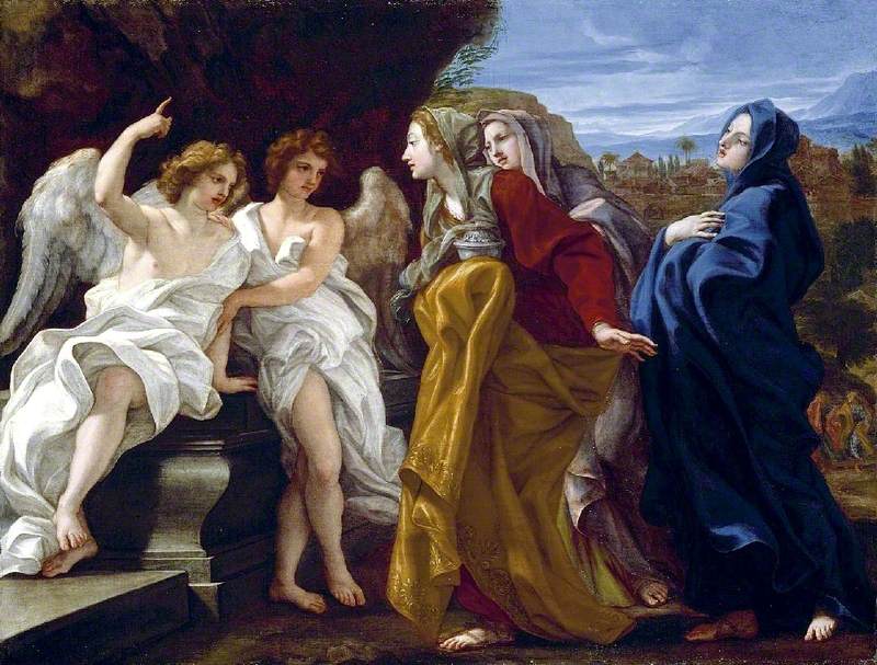 Les Trois Maries au sépulcre vide - Giovanni Battista Gaulli