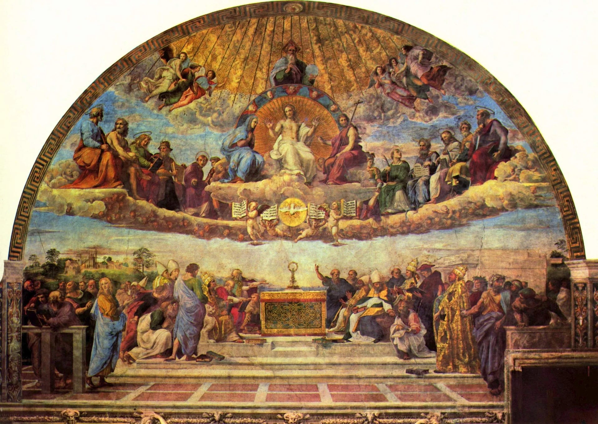 Les Vertus cardinales et théologales - Raphaël Sanzio image 1 reproduction d’œuvre d’art à l’huile