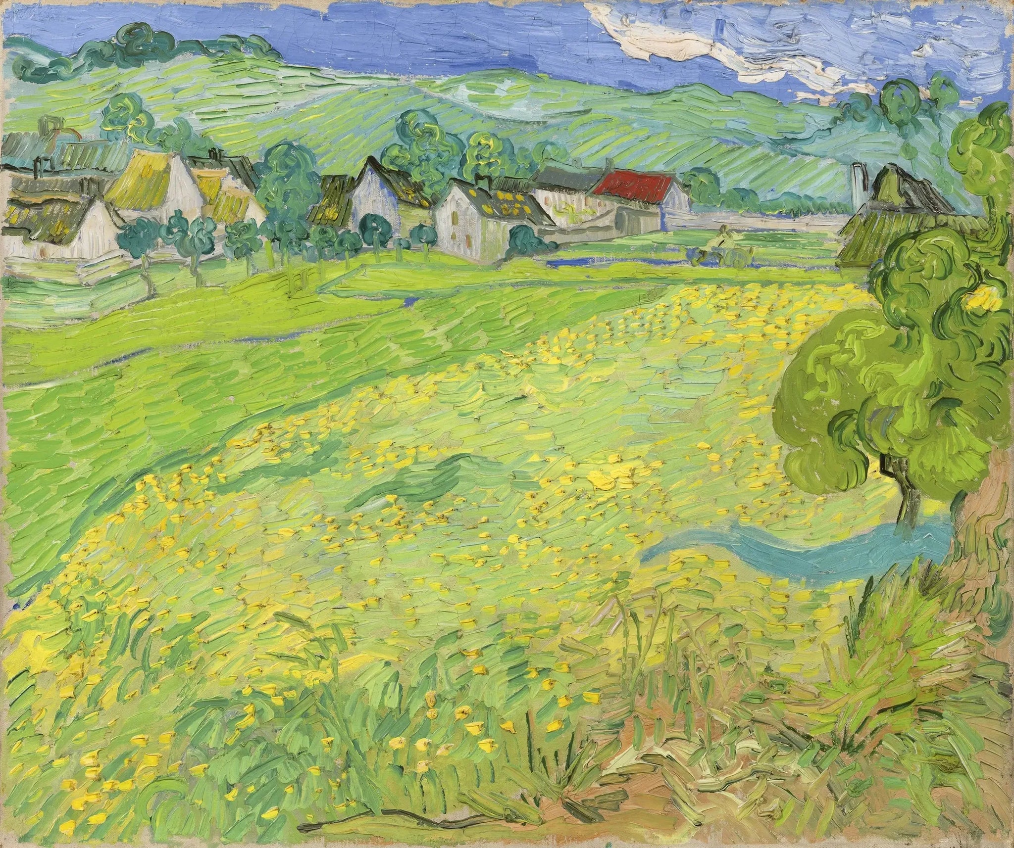 Les Vessenots à Auvers - Vincent van Gogh image 1 tableau peint à l’huile sur toile